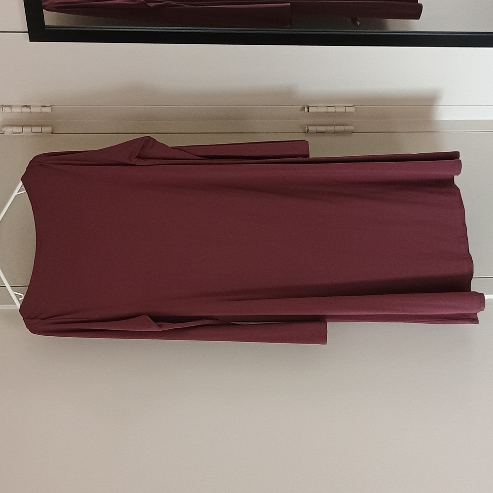Eileen Fisher Mauve Long Sleeve Dress - Picture 3 of 3